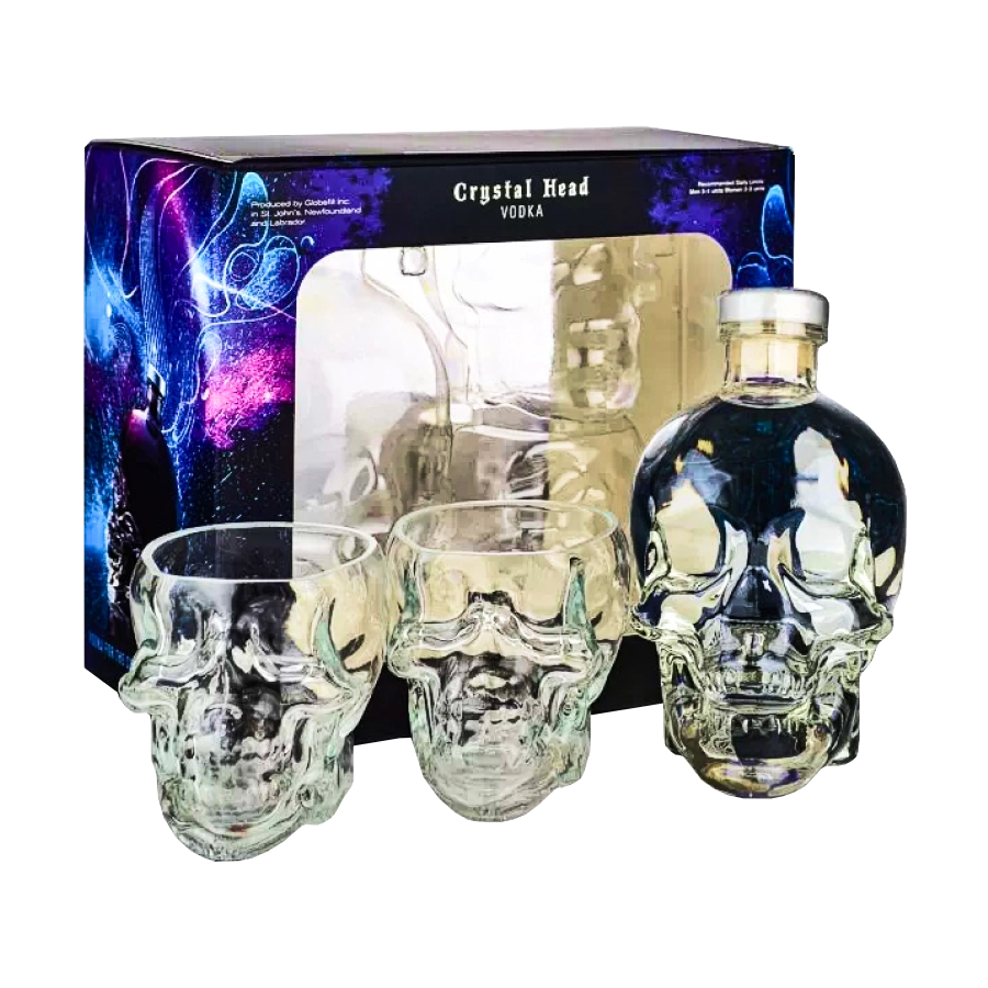 R U Vodka Canada Crystal Skull Head 2 Ly   122133 Crystal Head 